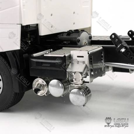 Caisson à batterie, échappement et réservoirs d'air pour Volvo FH16 1/14 - LESU G-6227-A