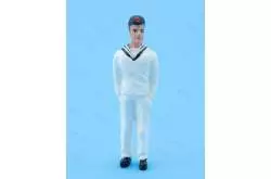 Figurine de quartier-maître Allemand détendu à l'échelle 1/36 - Graupner 375.33