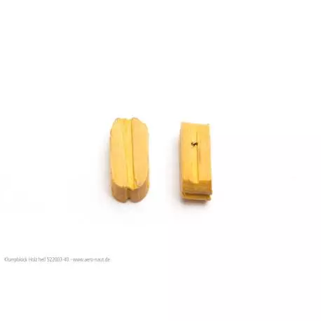 20 Poulies Simples en bois clair 3mm AERONAUT 522003