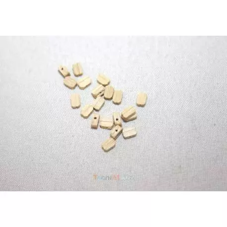20 Poulies Simples en bois clair 3mm AERONAUT 522003