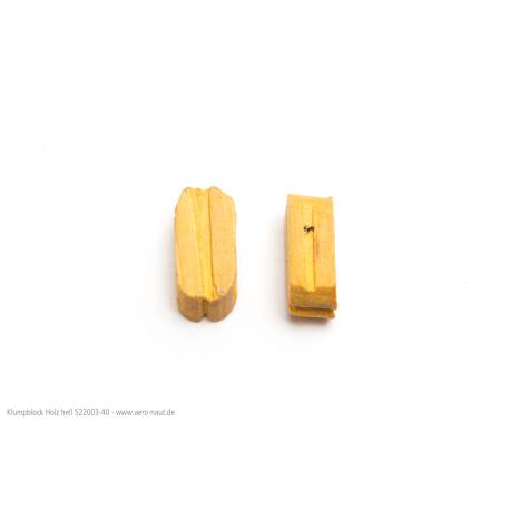 20 Poulies Simples en bois clair 5mm AERONAUT 522005