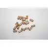 20 Poulies Simples en bois foncé 3mm AERONAUT 522033