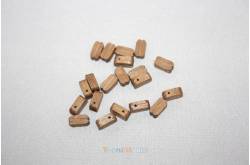 20pcs 10mm Dark wood simple pulley