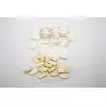20 Poulies Simples en bois clair 3mm / laiton 0.3mm AERONAUT 522103