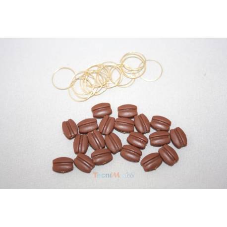 20 12mm Plastic and Brass Single Block 