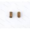 20 5mm Double Block Dark Wood 