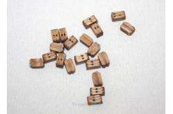 20 7mm Double Block Dark Wood 