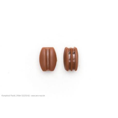 20 Poulies Doubles en plastique 5mm AERONAUT 522255