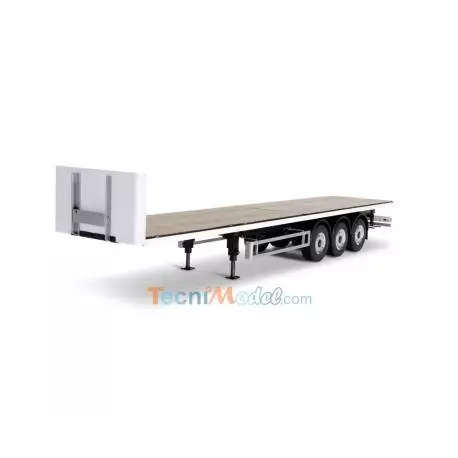 Semi-remorque plateau 3 essieux v3 CARSON 1/14 - Carson 500907650