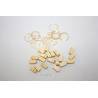 20 Poulies Doubles en bois clair 7mm / laiton 0.4mm AERONAUT 522307