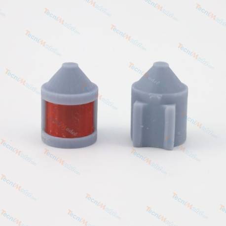 2 Feux de position 1bâbord/1tribord 5x11mm en résine grise