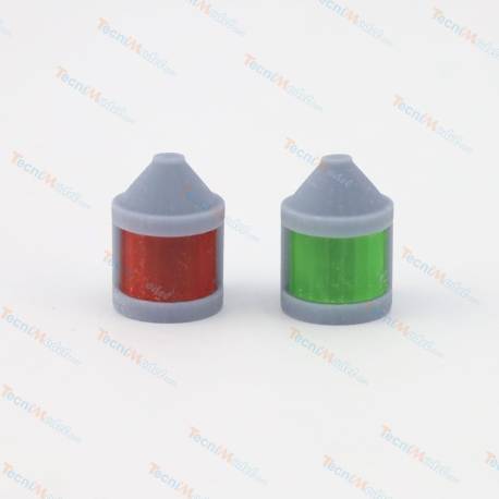 2 position lights 1 port/1 starboard 5x11mm in grey resin