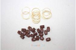 20 Poulies Doubles en plastique 6mm / laiton 0.4mm AERONAUT 522356