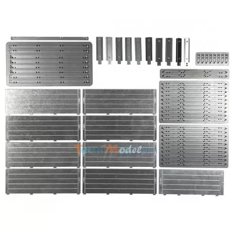 Kit de ridelles pour semi-remorque plateau 3 essieux v3 1/14 - Carson 500907649