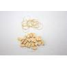 20 Poulies Triples en bois clair 10mm / laiton 0.4mm AERONAUT 522560