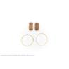 20 Poulies Triples en bois foncé 7mm / laiton 0.4mm AERONAUT 522577