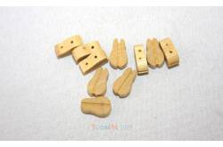 10 Poulies Violon en bois clair 12mm AERONAUT 524404