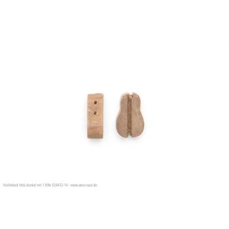 10 Poulies Violon en bois foncé 12mm AERONAUT 524414