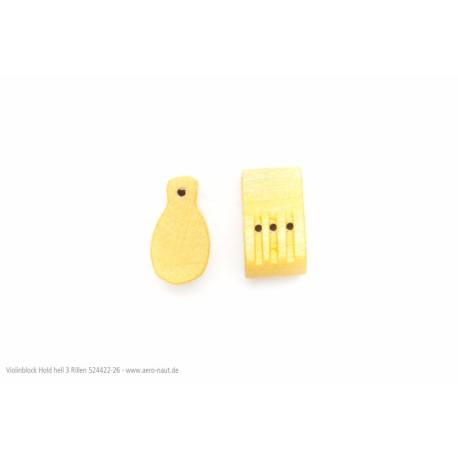 10 Poulies Violon Triples en bois clair 8mm AERONAUT 524422