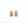 10pcs 12mm Dark Wood Triple Violin Pulley AERONAUT 524434