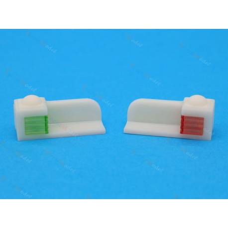 2 Position light brackets 1 port/1 starboard 12x17x35mm in white resin