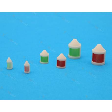 2 position lights 1 port/1 starboard 8x12mm in white resin