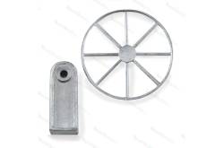 Boat wheel Ø28mm with support AMATI 4350/50
