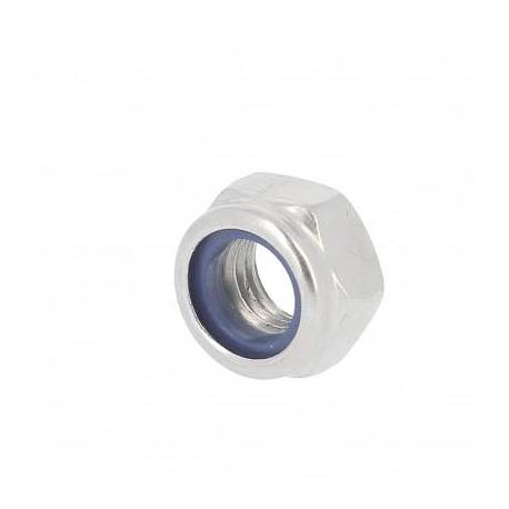 Sachet de 25 écrous NYLSTOP M2.5 Z.BLANC DIN 985