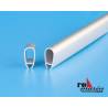 Profilé alu de mat de voilier rc 9x19x1700mm