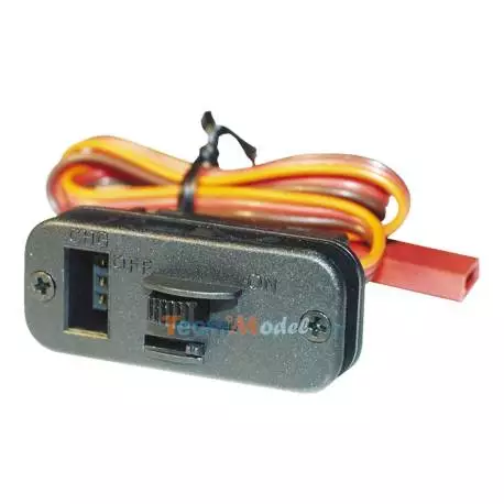 Cordon interrupteur RX Futaba avec prise de charge intégrée - Robbe/Lindinger 182-SFF