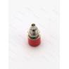 4 Connecteurs femelle Ø4mm ROUGE pour fiche "banane" Robbe 40036