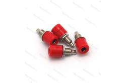 4 Connecteurs femelle Ø4mm ROUGE pour fiche "banane" Robbe 40036