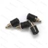 4 Connecteurs femelle Ø4mm NOIR pour fiche "banane" Robbe 40037