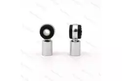 2 Chapes à Silent Bloc M3 en Aluminium
