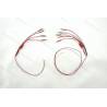 9 white LEDs Ø3mm wired 7.2v high brightness for light strips on Mercedes Actros 3363 and Scania 770 S Tamiya 1/14