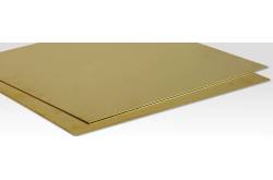 1 Brass plate 400mm x 200mm thickness 0.5mm