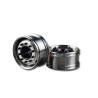 Wide stainless steel front wheels