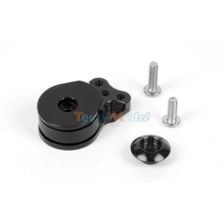 1 Black anodized aluminum servo saver for 25T servo - T2M T422585B