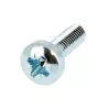 25 Vis TCBL POZI M3X8 Z.BLANC DIN 7985