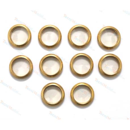 10 Portholes Brass Ø16/Ø12mm - AERONAUT 5760/36