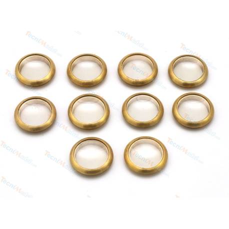 10 Portholes Brass Ø16/Ø12mm - AERONAUT 5760/36