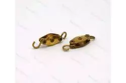 2 poulies factices à un réa Ø6mm en laiton AMATI 4855/05