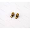 2 poulies factices à un réa Ø6mm sur support en laiton AMATI 4855/03