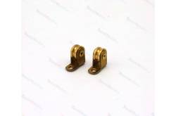 2 poulies factices à un réa Ø6mm sur support en laiton AMATI 4855/03