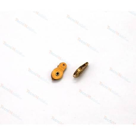 2 poulies factices à un réa Ø6mm en laiton AMATI 4855/02