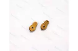 2 poulies factices à un réa Ø6mm en laiton AMATI 4855/02