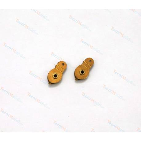 2 poulies factices à un réa Ø6mm en laiton AMATI 4855/02