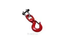 1 Red Metal Hook with lock
