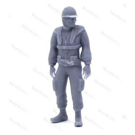 Equipage de remorqueur debout tête tournée 1/30