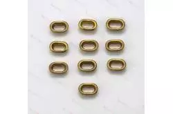 10 Dalots 12mm x 7mm en laiton
